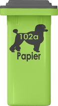 Kliko stickers - Container stickers - 3 in één pakket - Hondenrassen - Poedel