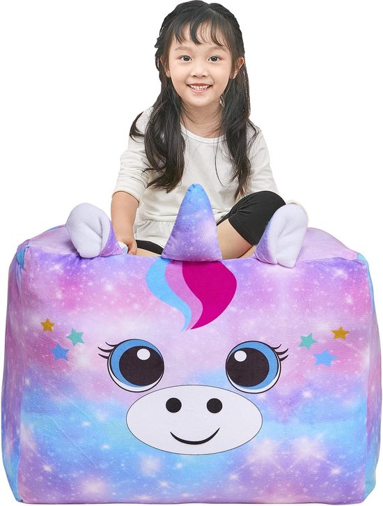 Fauteuil pouf licorne 45 x 45 cm