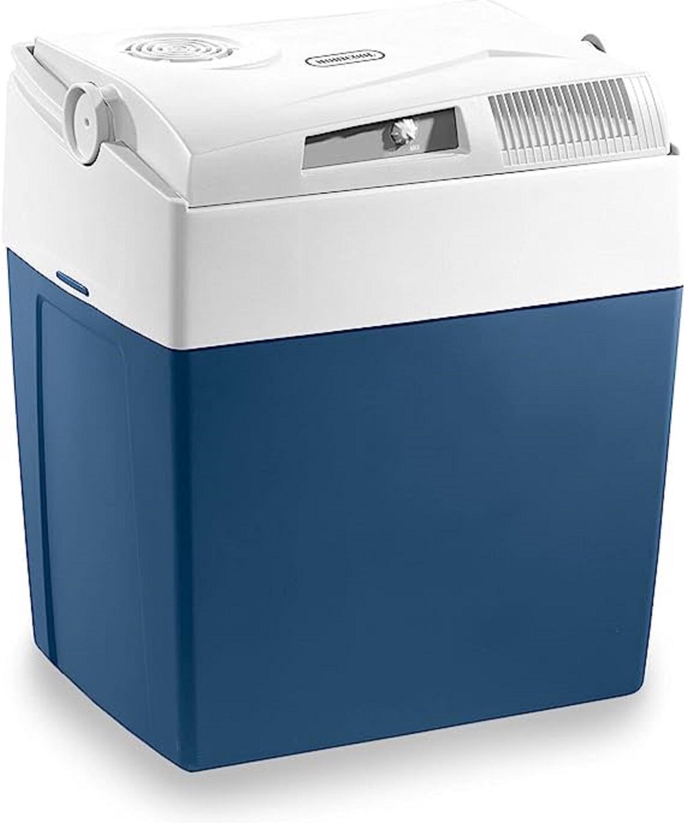Elektrische Koelbox - Draagbare Koeler - Onderweg Koelen - Dubbel Voedingssysteem - 26 Liter Capaciteit - Blauw