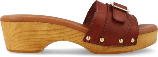 Red-Rag 79564 Muiltjes - Dames - Cognac - Maat 41