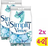 Gillette Venus Wegwerpmesjes Simply Venus -2x 6 stuks- voordeelpak