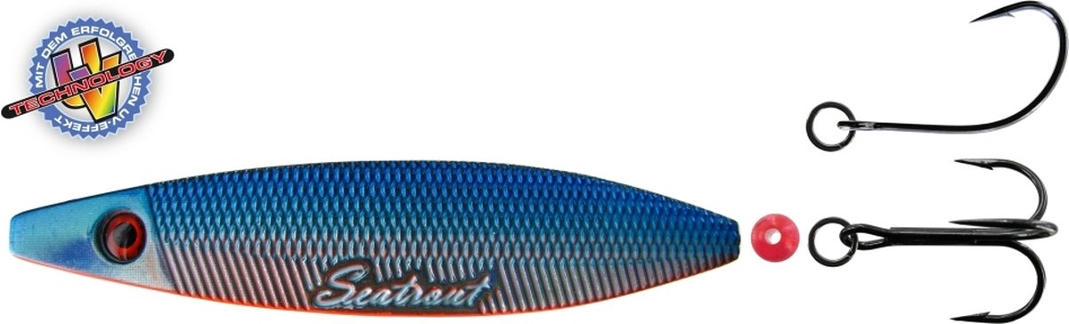 Jenzi Seatrout III inliner lepel | 21 gram | Blauw-rood