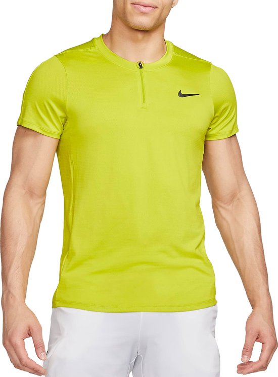 Nike Court Dri-Fit Advantage - Tennis Polo - Geel - Heren