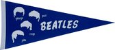 The Beatles - the beatles band - beatles logo - Muziek - Vaantje - UK - beatles vlag - beatles vaantje - beatles haren - Sportvaantje - Wimpel - Vlag - Pennant - 31*72 cm - logo