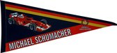 Michael Schumacher - Ferrari - Schumacher - formule 1 - F1 - Schumi- auto - racen - Vaantje - ferrari motors - Formula 1 - F1 GP - GP - grand prix - ferrari schumi - Sportvaantje - Wimpel - Vlag - Pennant - 31*72 cm - Ferrari rood schumacher - Auto