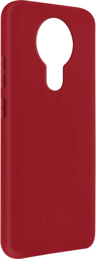 Coque adaptée pour Nokia 3.4 finition mate anti-tache rouge