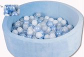 Ballenbak met 200 ballen - Velvet - Blauw - Ballenbak - Educatie - Kinderen