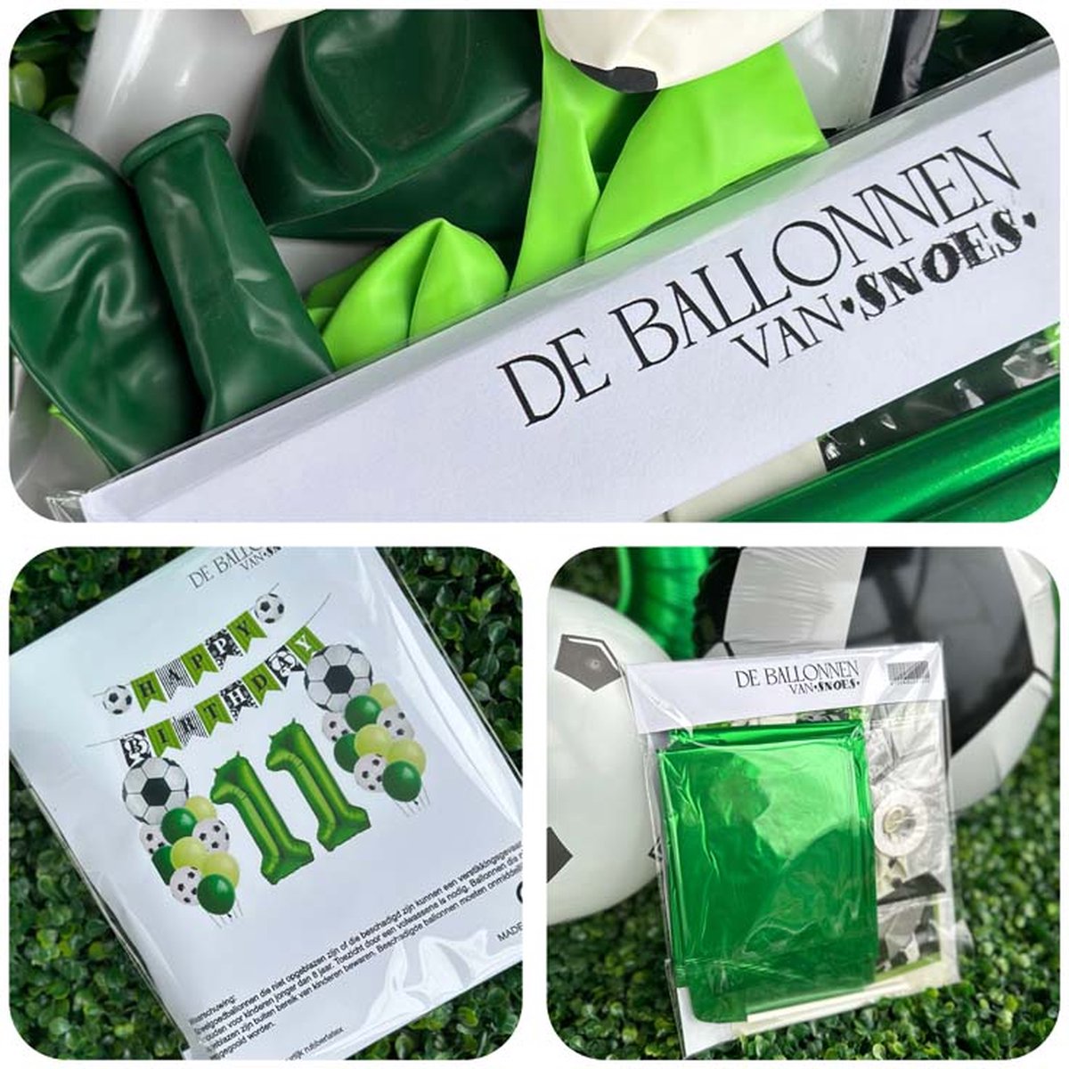 Popcorn/Snoep Bakjes Voetbal 8 stuks - Voor een sportief feestje