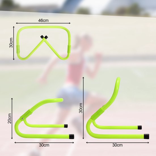 Kosma Pack Of 6 Agility Hurdles Multi-Sport Speed Training Aid - Size