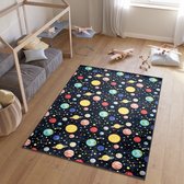 Tapiso Emma Vloerkleed Kinderkamer Jeugdkamer Heelal Jongen Tapijt- 120x170