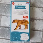 3d kit luipaard, knutselsetje, maak je eigen 3d kunstwerk