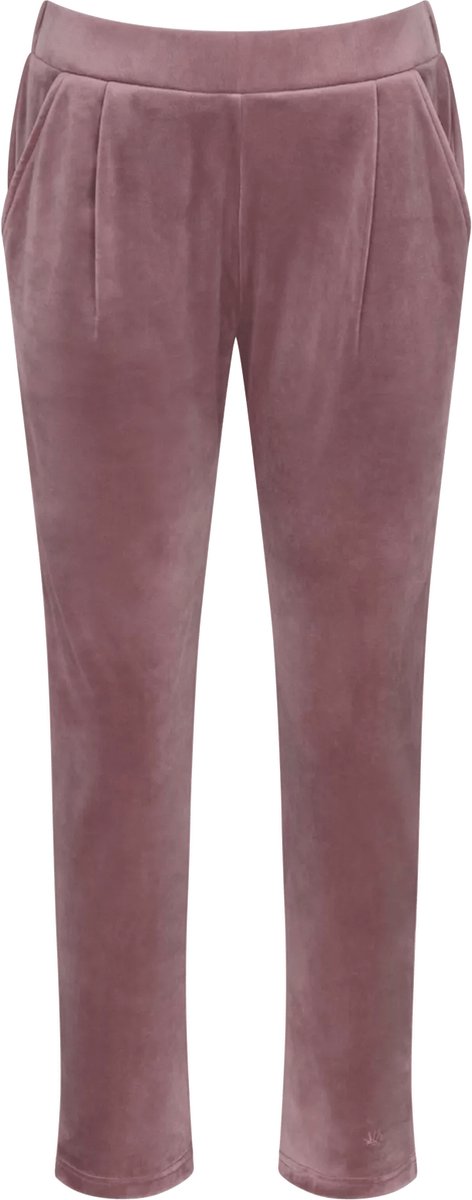 Triumph Cozy Comfort Velour Trousers Dames Loungewearbroek - Bruin - Maat 48