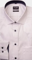 OLYMP modern fit overhemd - mouwlengte 7 - structuur - wit (contrast) - Strijkvrij - Boordmaat: 40