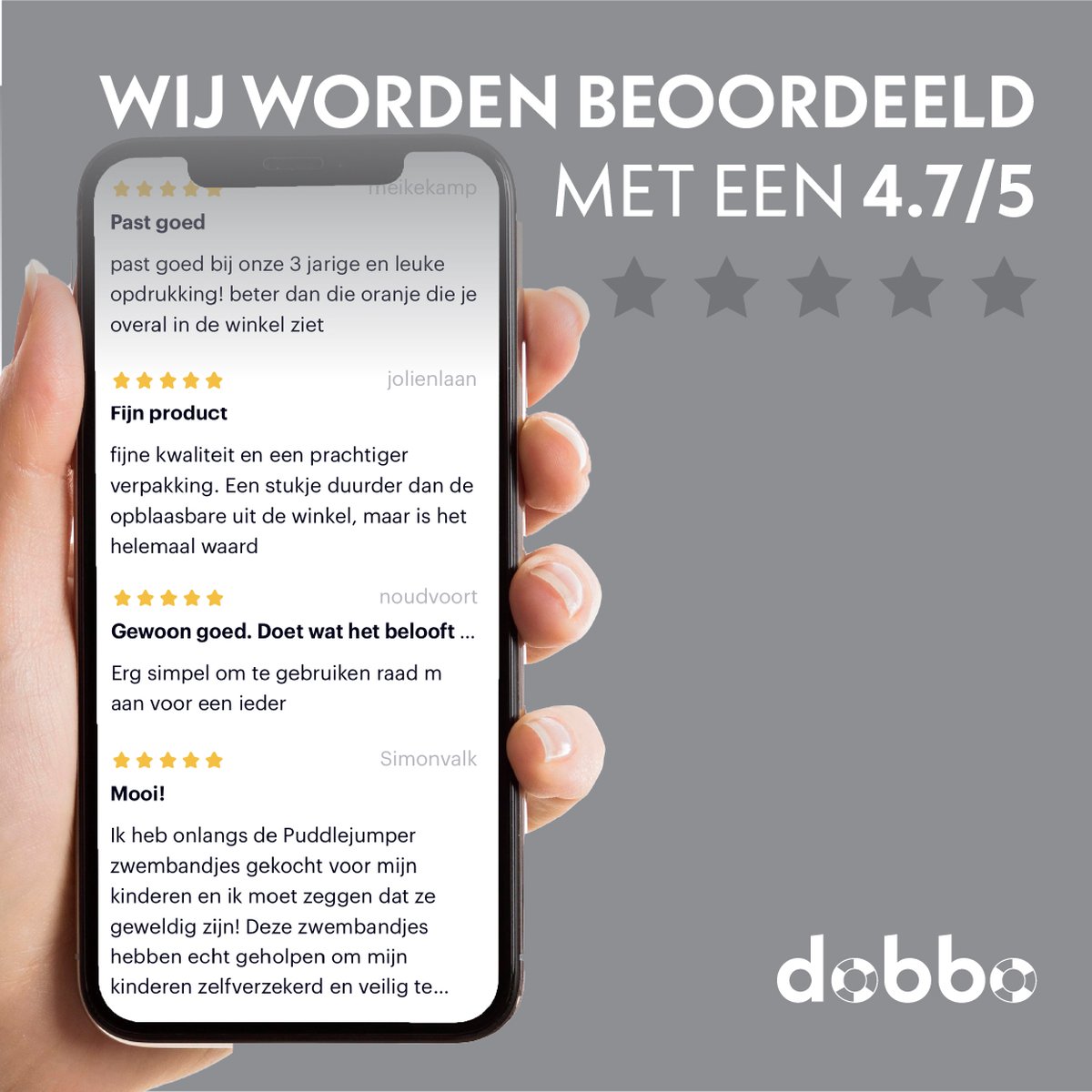 DOBBO Kyan de Koala - Puddle Jumper - Zwembandjes - Zwemvest - Zwemvleugels - voor Kind van 2 tot 6 jaar - 15 tot 30kg - Grijs — afbeelding 12