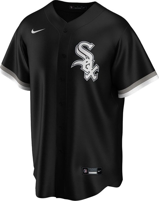 Nike Mlb Chicago White Sox Official Replica Alternate Short Sleeve T-Shirt Zwart M Homme