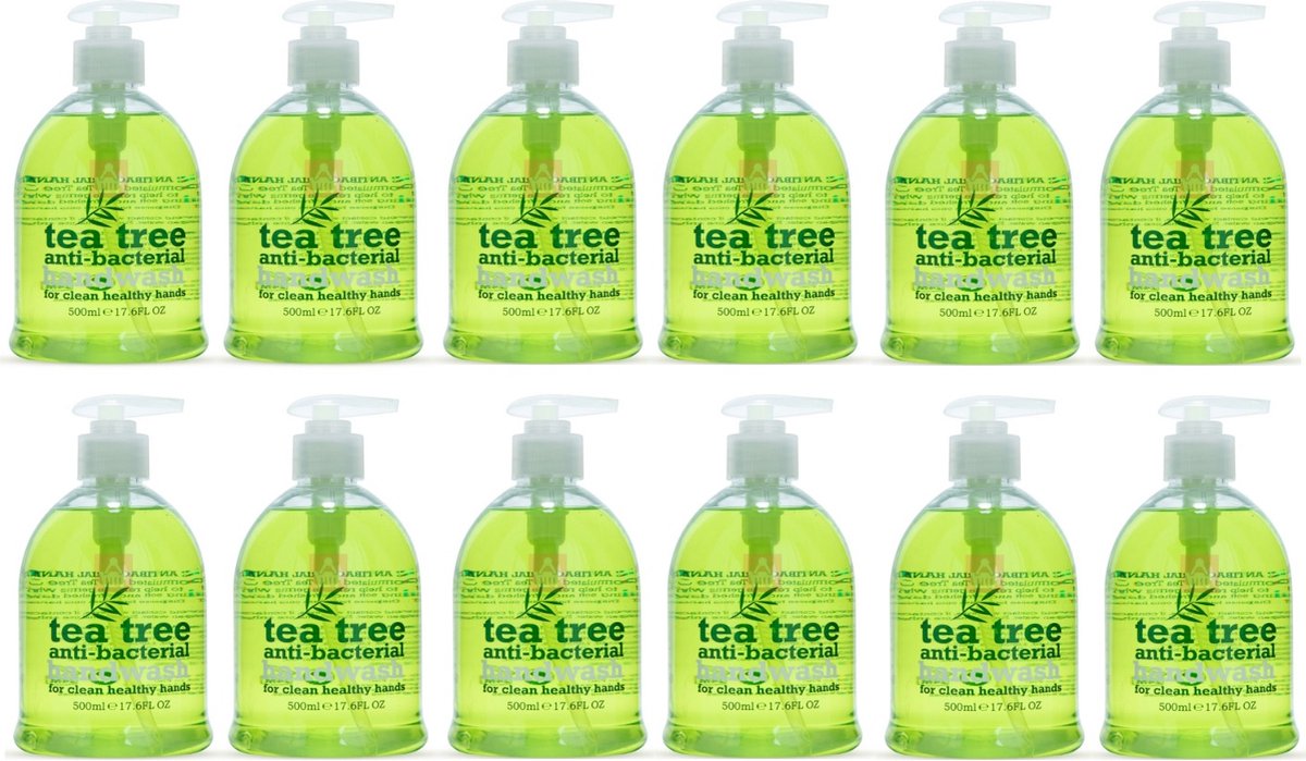 XPel Tea Tree Handzeep - 12x500 ml - Voordeelverpakking