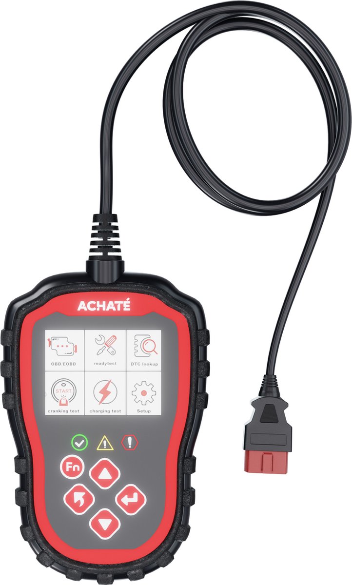 Achaté OBD2 Scanner – Auto Uitleesapparatuur Boordcomputer - OBD Storing Detector - Plug & Play - Achaté
