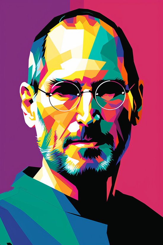 Steve Jobs Poster | Apple Poster | Poster Steve Jobs | Pop Art | Woondecoratie | 51x71cm | Geschikt om in te Lijsten