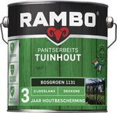 Rambo Pantserbeits Tuinhout Zijdeglans Dekkend - Gelijkmatig Vloeiend - Bosgroen - 2.5L