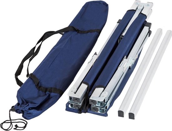 NordFalk veldbed XL 190 x 64 cm - Campingbed - Stretcher - Kampeerbed - Extra stevig aluminium - Blauw van NordFalk — afbeelding 2