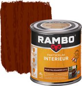 Rambo Pantserlak Interieur - Transparant Zijdeglans - Houtnerf Zichtbaar - Puur Palissander - 0.25L