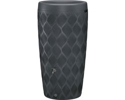 Wave - Regenton - 2-in-1 - 240 liter - Antraciet - Plantenbak - Tuin - Moestuin - Regenwater
