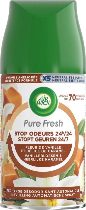 Air Wick Freshmatic Automatische Spray Luchtverfrisser - Pure Fresh Vanille - Navulling - 250 ml