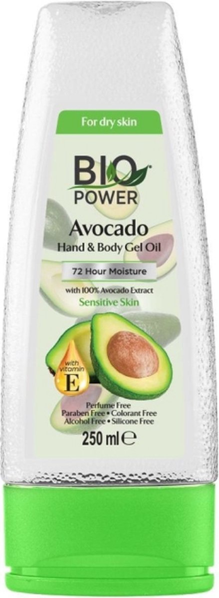 BIO POWER Avocado hand & body gel oil (250ml)