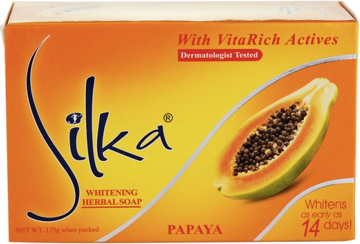 Silka skin lightening papaja zeep 135gr | bol.com