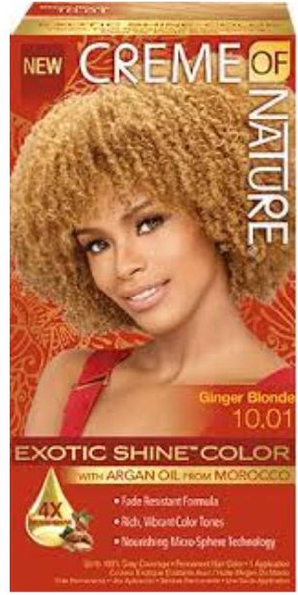Permanente Kleur Creme Of Nature Argan Ginger Nº 10.01 Blond