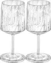 Bol.com Wijnglas 0.2 L Set van 2 Organic Transparant - Koziol | Club No. 9 aanbieding