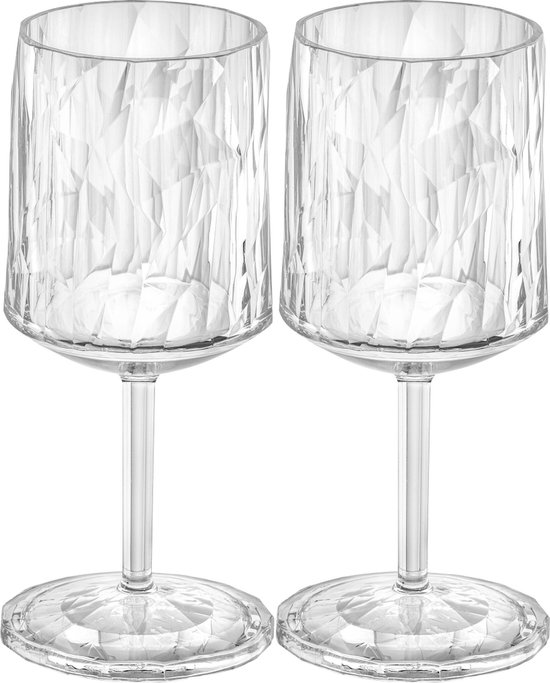 Koziol Superglas Club No. 4 Set Da 2 Bicchieri In Plastica 300ml - Infrangibili E Isolanti Per Aperitivi, Colore Acquamarina