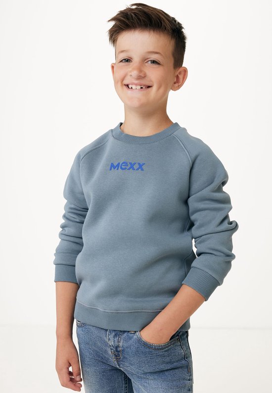Basic Crew Neck Sweater With Raglan Sleeves Jongens - Faded Blauw - Maat 134-140