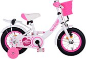 Vélo pour enfants Volare Ashley - Filles - 12 pouces - Wit
