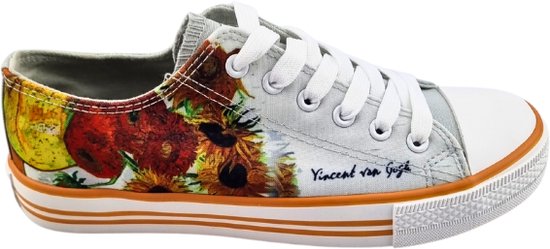 Van Gogh sunflower sneakers dames