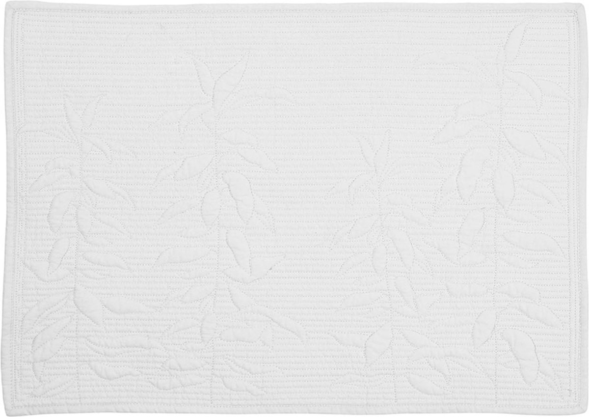 Cote Table - Boutis Witte placemat 2 stuks - 100% katoen