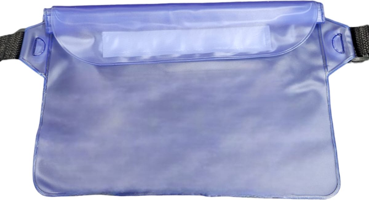 Telefoonhoes Waterbestendig 2 delig heuptas- Transparant blauw