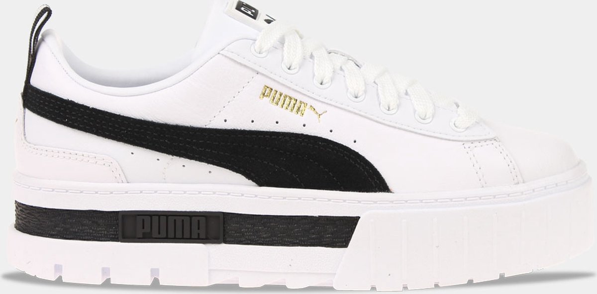 Puma Mayze Lth Wn Lage sneakers Leren Sneaker Dames Wit