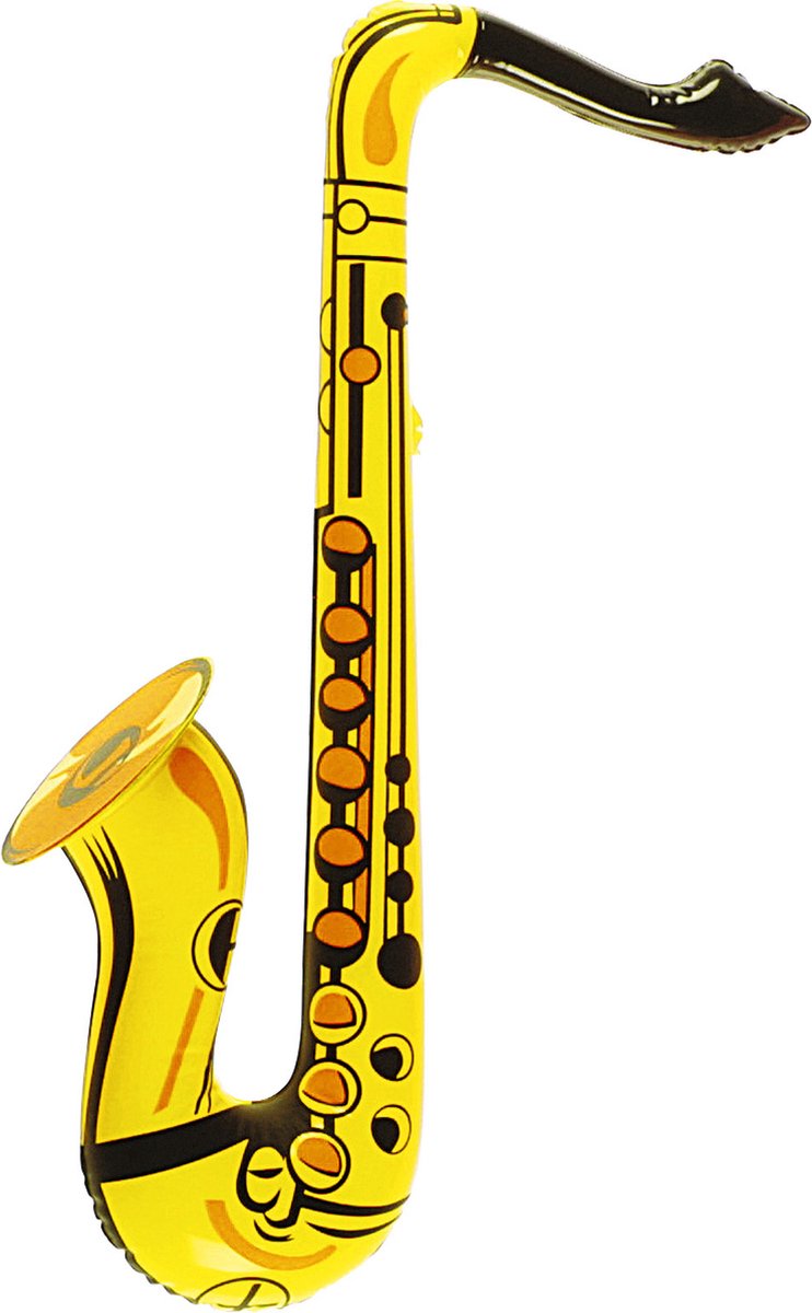 Opblaasbare saxofoon geel