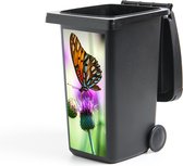Container sticker Vlinder - Bloemen - Insecten - 44x98 cm - Kliko sticker