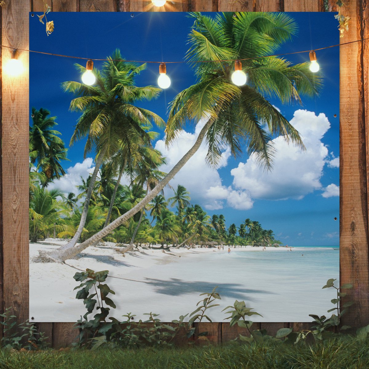 Poster Encadré Tropical - Plage - Palmier Tableau Deco Avec Cadre 120x80 Cm  Affiche à Prix Carrefour