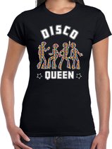 Bellatio Decorations disco verkleed t-shirt dames - jaren 80 feest outfit - disco queen M