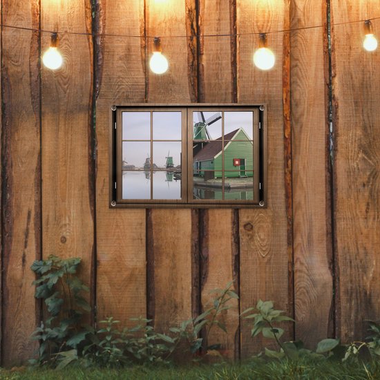 Affiche de jardin See-through - Moulin à vent - Water - 60x40 cm