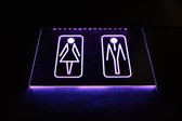 Casibus - Led bord - Toilet ledborden - Winkelbord - Reclamebord - 20x30x0.4cm