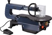 FERM - SSM1007 - Figuurzaagmachine - 120W - Variabele snelheidsinstelling - 400-1600/min - Voetpedaal - Verstelbare zaaghoek - 0-45° - Snelspanhendel - Flexibele stofblazer - Stofzuigeraansluiting - Zaagcapaciteit 50mm - Universeel - 6 zaagbladen