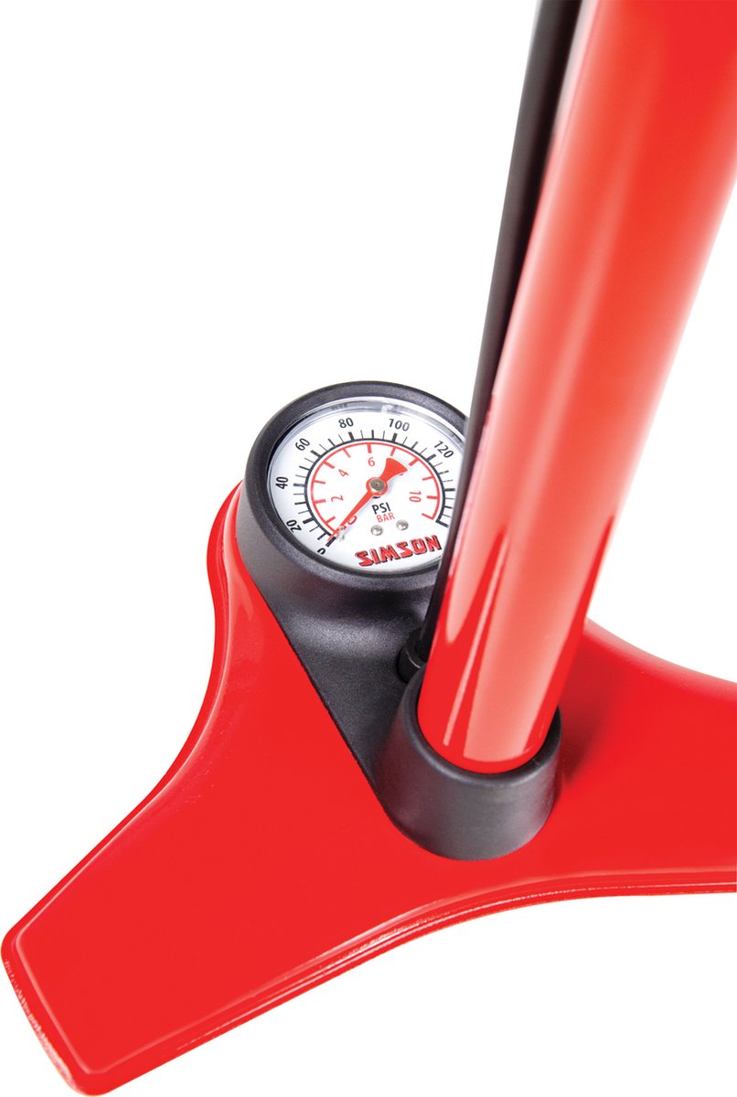 Simson Fietspomp Excellent Hogedruk 60 Cm Rood