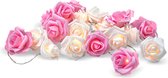 Romance Rose Lights - Roses en mousse réalistes - 20 lumières LED- Siècle des Lumières romantique
