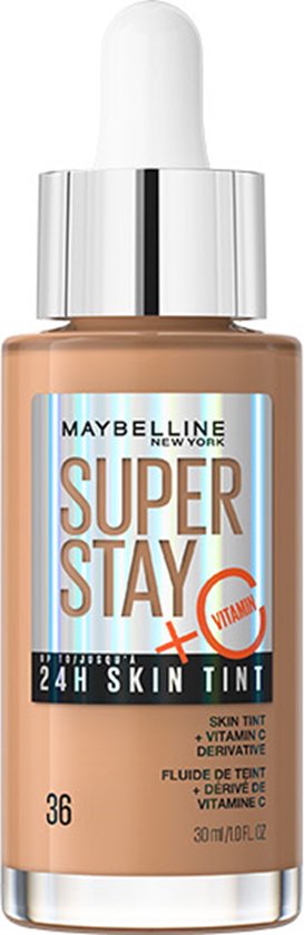 Maybelline New York Fond de teint Super Stay 24H Skin Tint 36 Warm Sun, 30  ml | bol