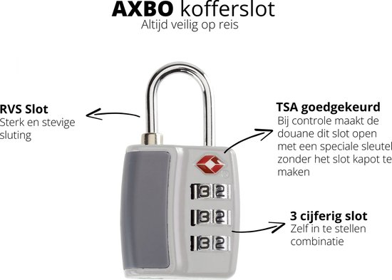 Serrure de valise - TSA Travel Lock - Cadenas - Coffre-fort