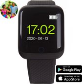 Soundlogic Smartwatch Android Bluetooth - Stappenteller - iOS - Zwart